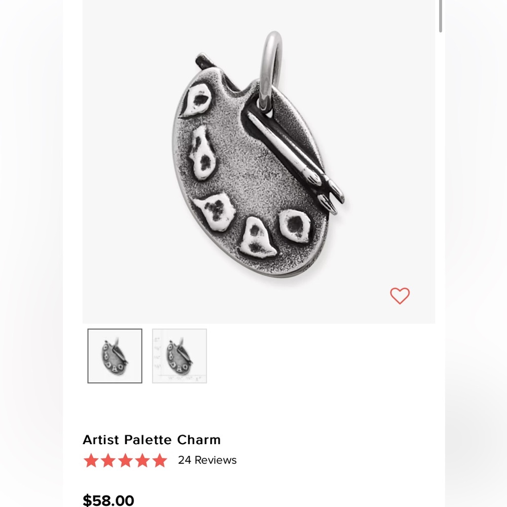 James Avery Artist Pallete Charm